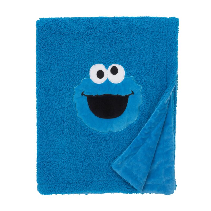 sesame street plush blanket