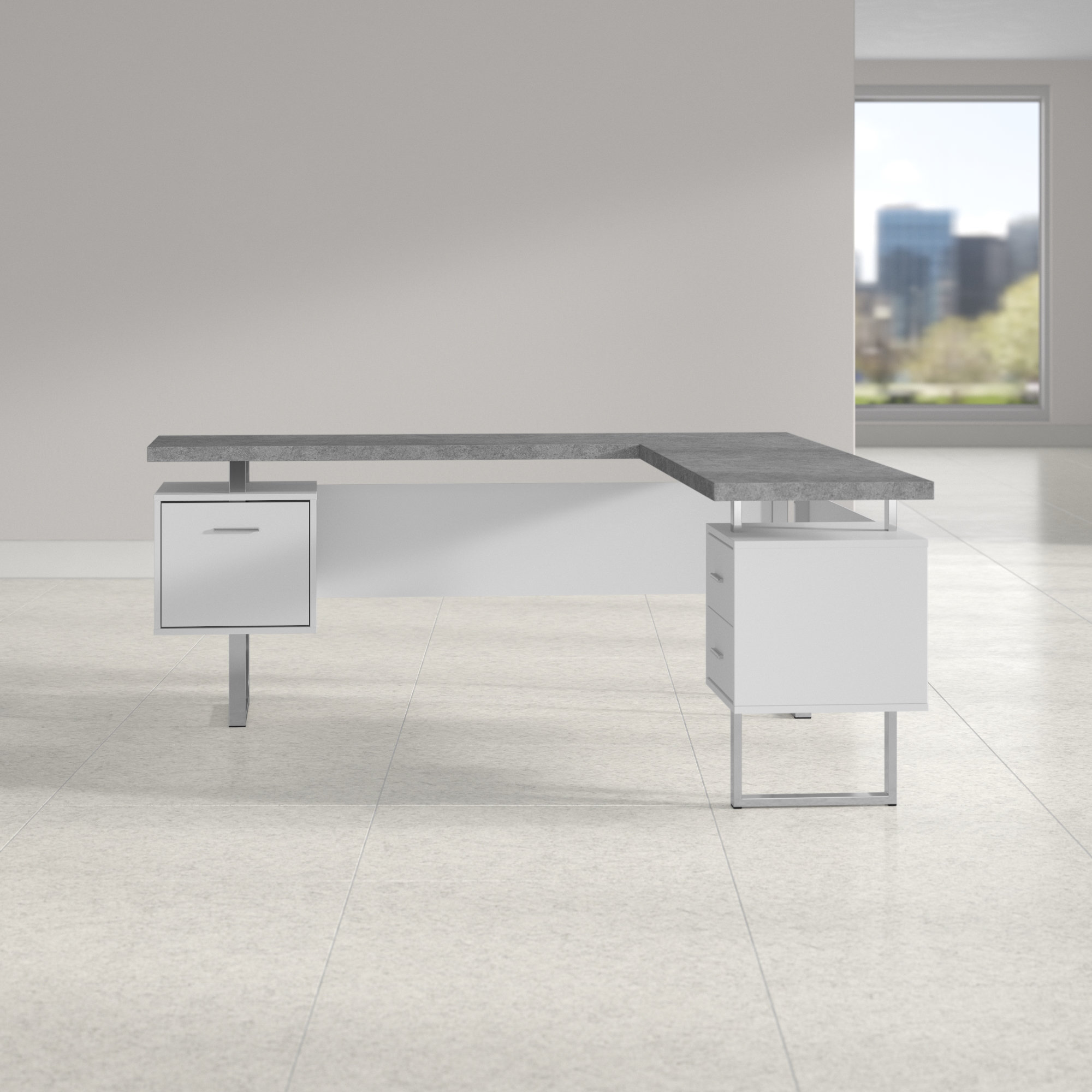 Upper Square Sova L Shape Executive Desk Reviews Wayfair