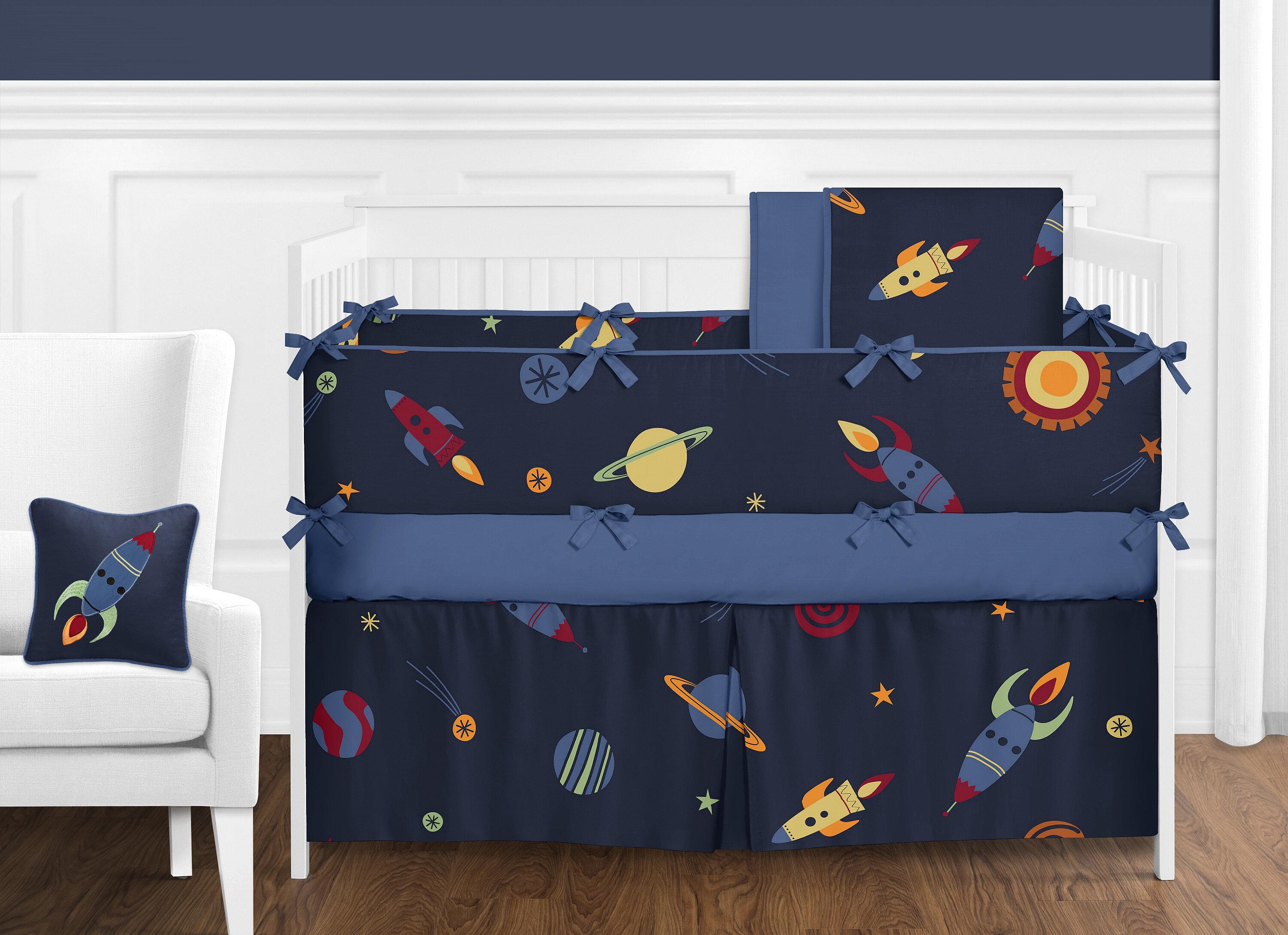 galaxy nursery bedding