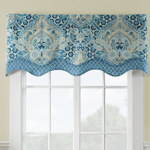 Moonlit Shadows Wave Window Curtain Valance