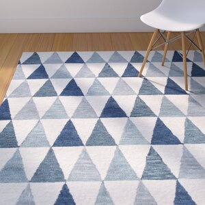 Malcolm Hand-Tufted Wool Gray/Blue Area Rug