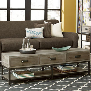 Upson Bench Coffee Table by Three Posts