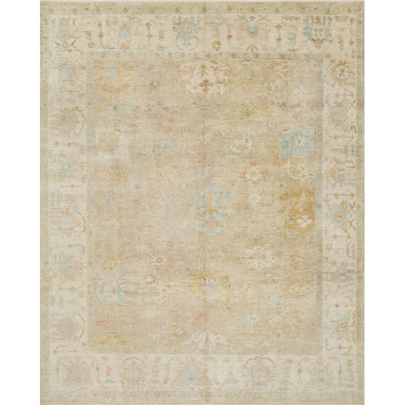 Loloi Rugs Abelard Oriental Hand Knotted Wool Stone Area Rug Reviews Wayfair