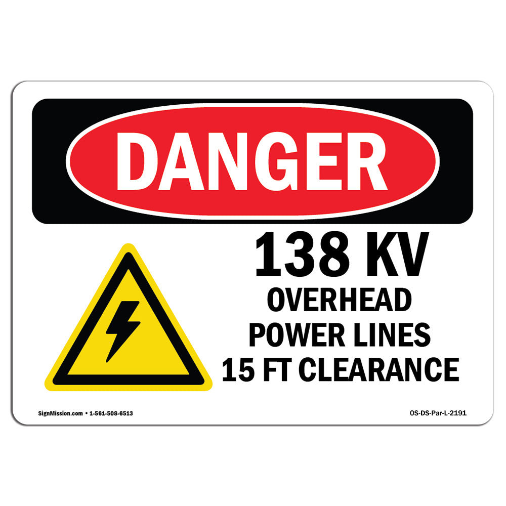 SignMission 138KV Overhead Power Lines Sign Wayfair