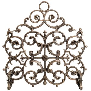 Classic Single Panel Cast Iron Fireplace Screen