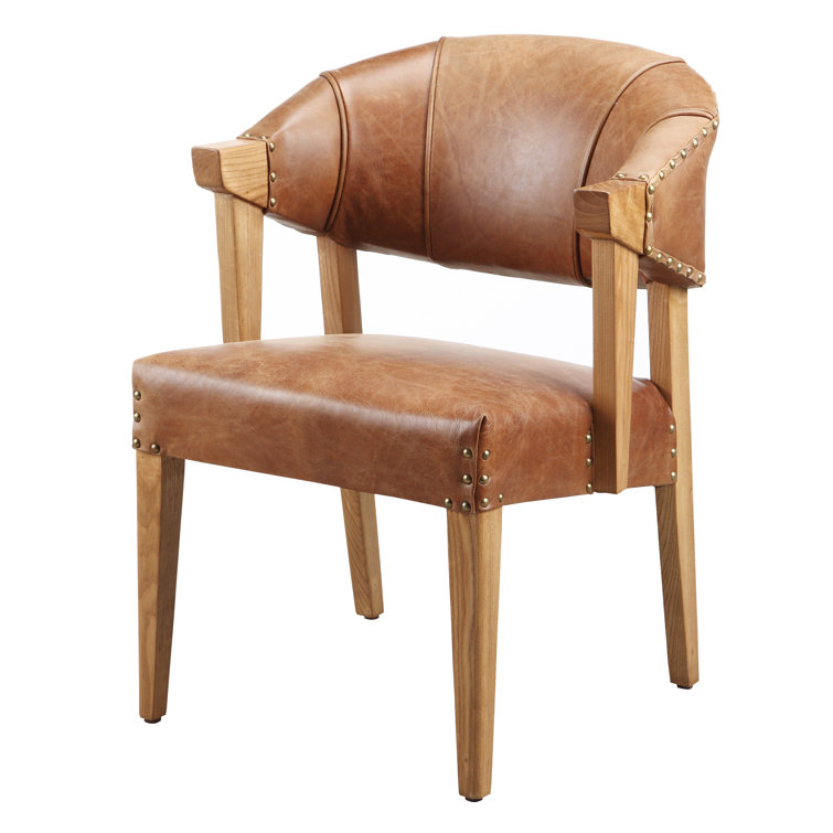 Trent Austin Design® Branchwood 23.5'' Wide Genuine Leather Barrel