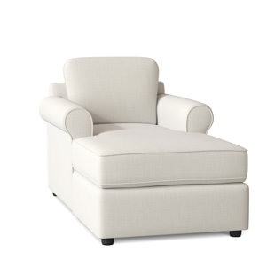 white indoor chaise lounge