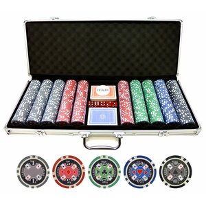 500 Piece Casino Ace Poker Chip Set