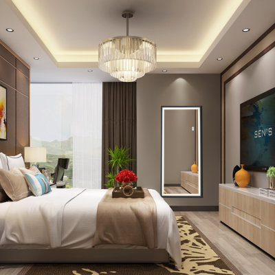 LED Full Length Mirror Wall Mounted Lighted Floor Mirror Dressing Mirror Make Up Mirror BathroomBedroomLiving RoomDining RoomEntry Dimmer Touch Sw LED Full Length Mirror Wall Mounted Lighted Floor Mirror Dressing Mirror Make Up Mirror BathroomBedroomLiving RoomDining RoomEntry Dimmer Touch Sw