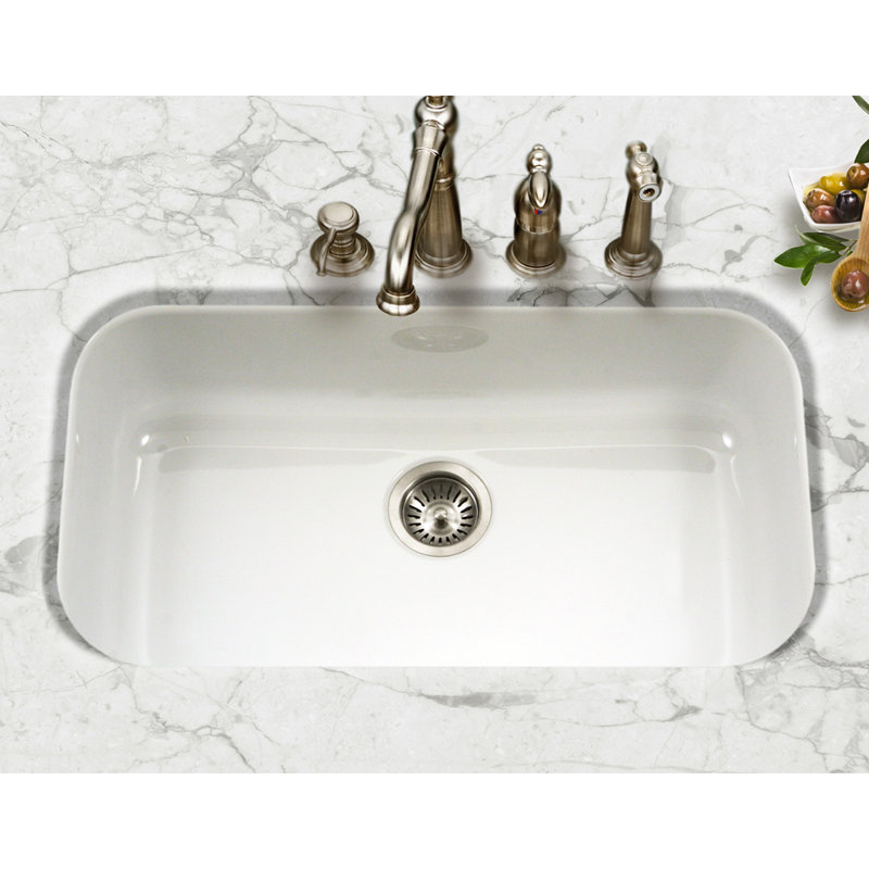 Porcela 31 L X 17 W Undermount Kitchen Sink