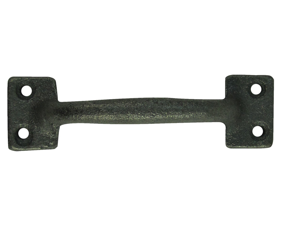 10 CAST IRON HANDLES RUSTIC DRAWER PULLS 5 1//2/" LONG W// SCREWS PULL HANDLE WOW!!