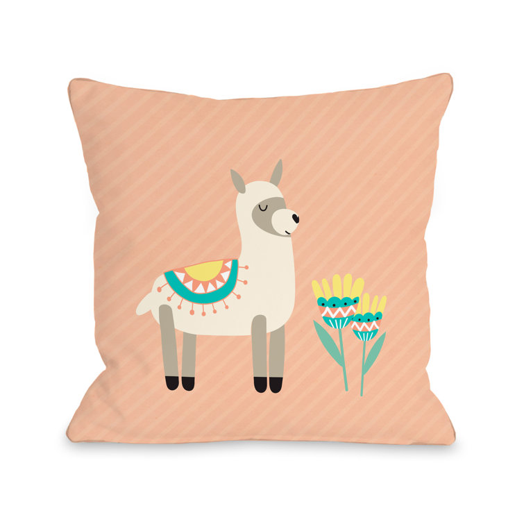 alpaca throw pillow