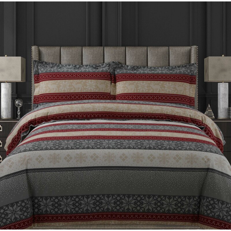 The Holiday Aisle Perkins Soft And Cozy Oversized Duvet Cover Set