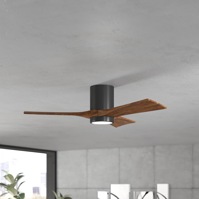 Wade Logan 42 Trost 3 Blade Hugger Ceiling Fan With Wall Remote