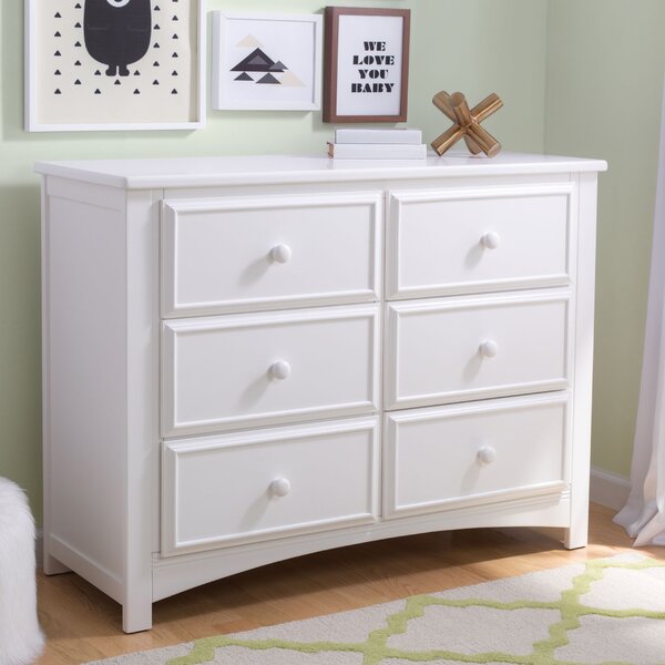 Charles Bentley Shabby Chic 5 Drawer Tall Chest in White Made of MDF 