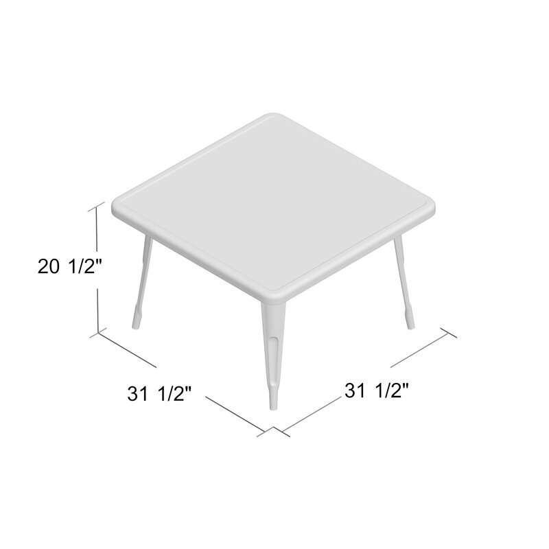 kids square table