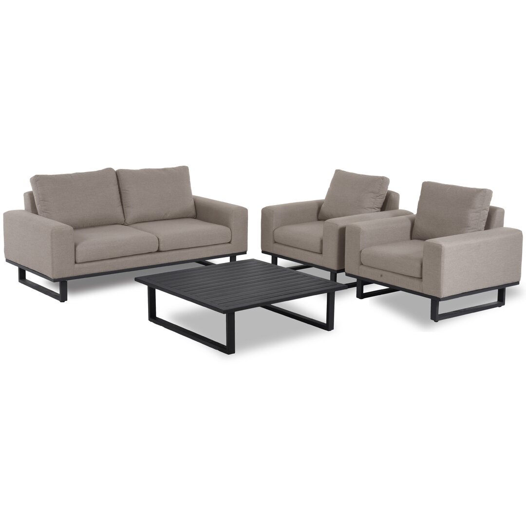 Lyndhurst Outdoor Fabric 2 Seat Sofa Set 