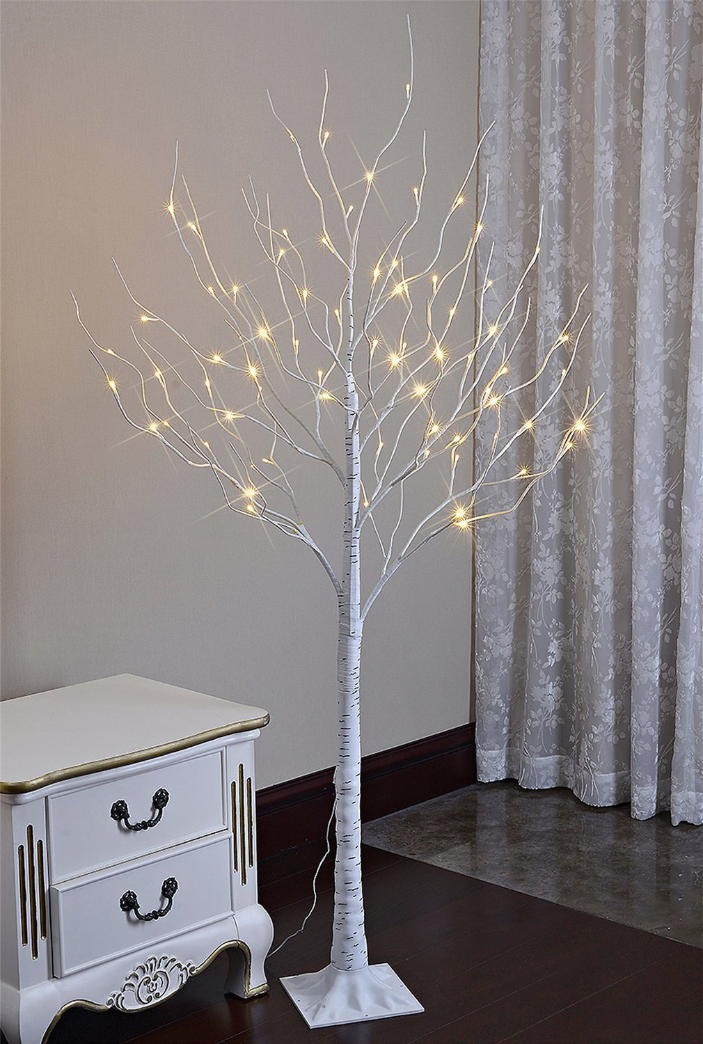 Greyleigh™ PreLit Birch Tree 72 Light LEDLighted Trees & Branches