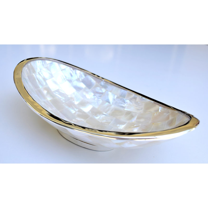 Rosecliff Heights Seabeck Long Oval Laminated Mother Of Pearl