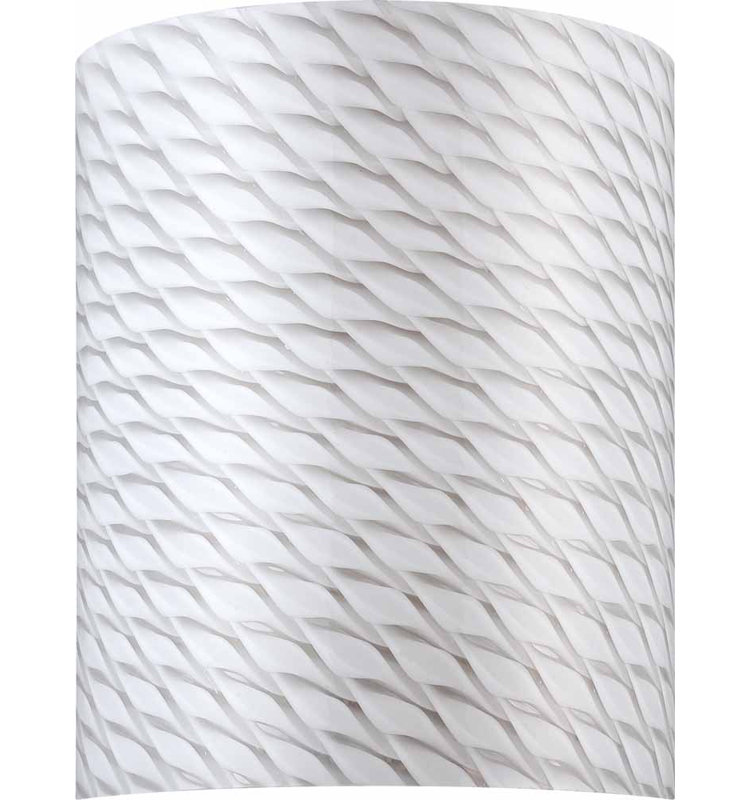 Volume Lighting 12 H Glass Drum Wall Sconce Shade Clip On In White Wayfair