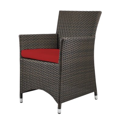 Brayden Studio Roose Patio Dining Chair With Cushion Brayden Studio Fabric Sunbrella Jockey Red From Wayfair North America Daily Mail