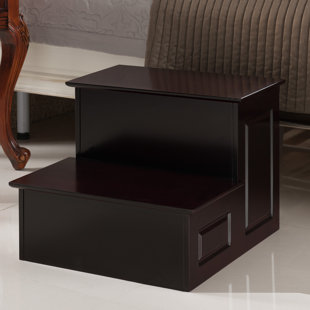 Cherry Bed Step Stool Wayfair 2 Step Manufactured Wood Stool With 350 Lb Load Capacity