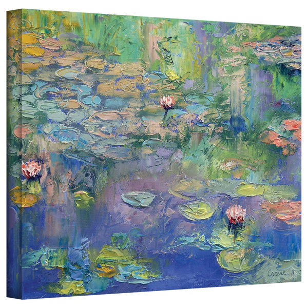 Artwall Water Garden By Michael Creese Painting Print On Wrapped