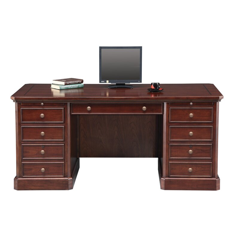 Darby Home Co Spielman Credenza Executive Desk Reviews Wayfair