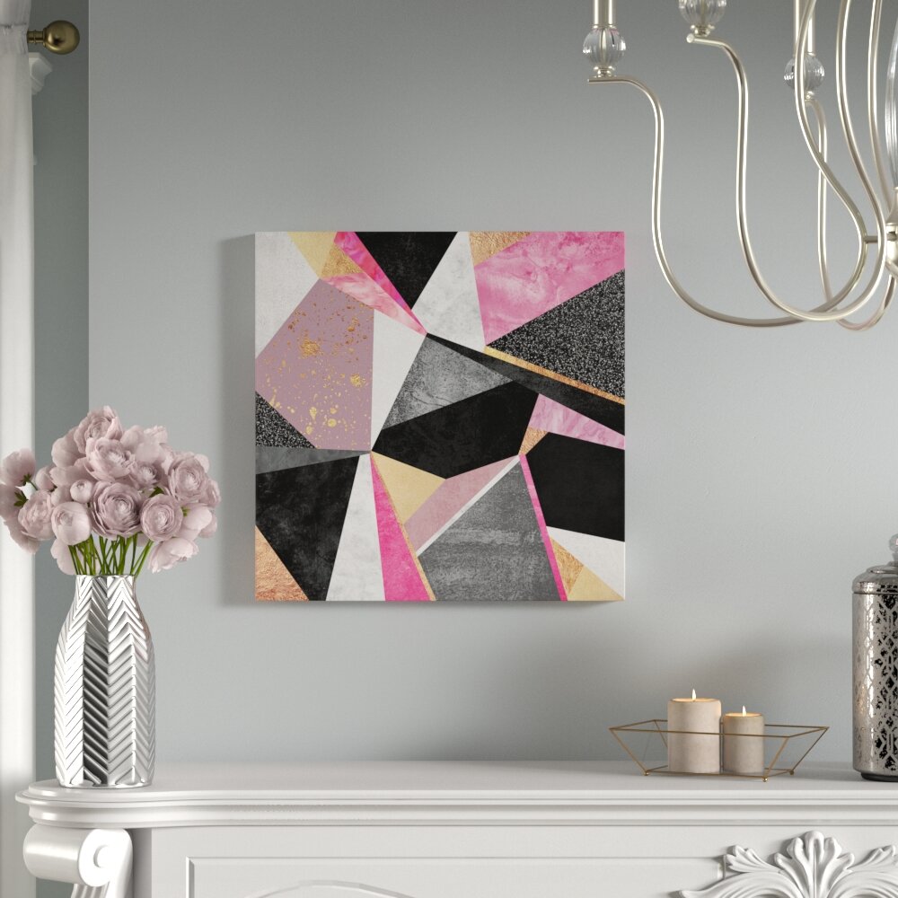 Mercer41 Geometry Pink by Elisabeth Fredriksson - Gallery-Wrapped Canvas  Giclée on Canvas | Wayfair