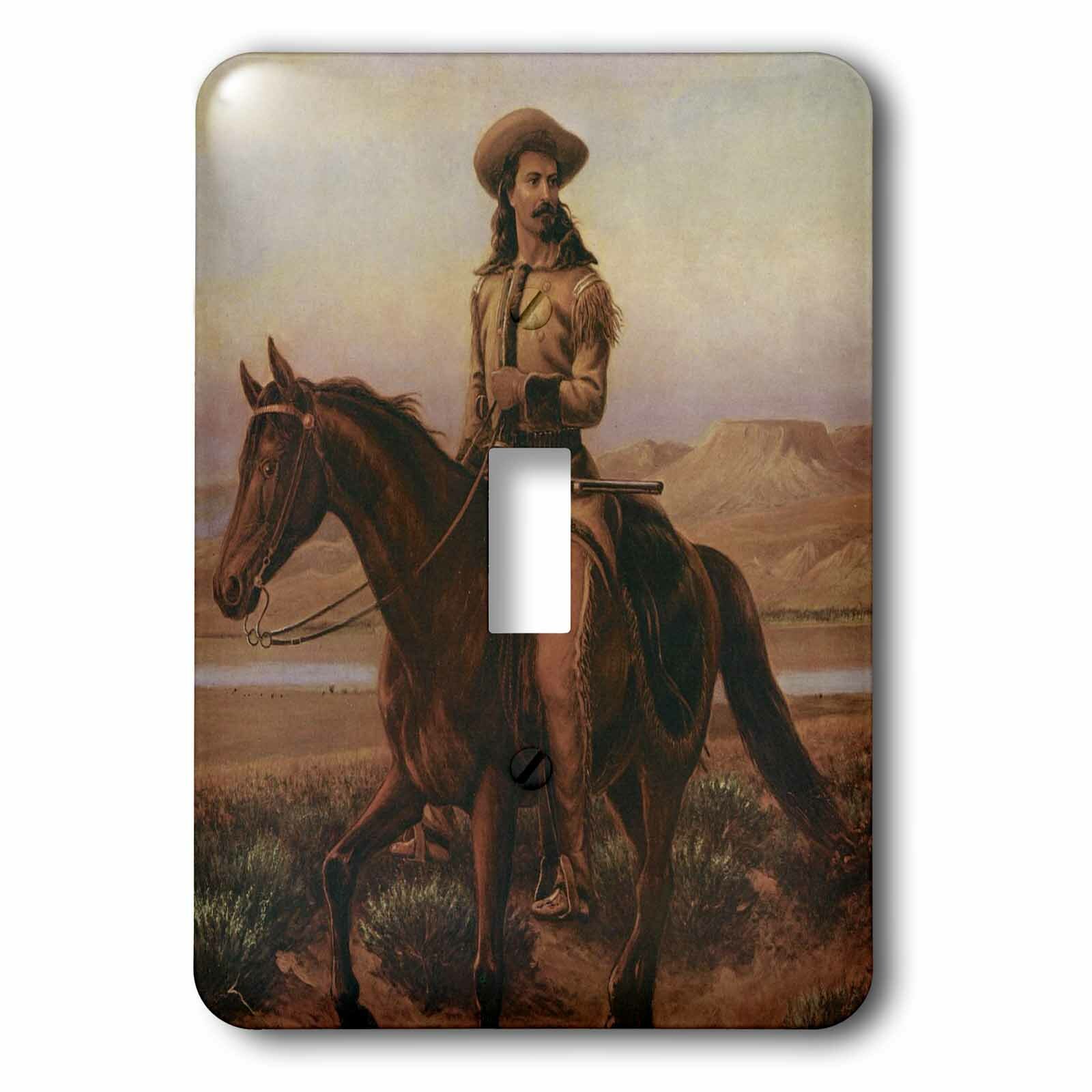 3dRose lsp_16256_1 Sitting Bull and Buffalo Bill 1895 Sepia Toggle Switch 