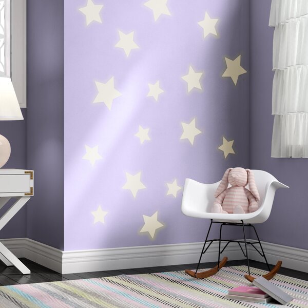 Chic Style Glow in The Dark Stars for Ceiling Wall Stickers Galaxy Star Stickers Glow in The Dark Self-Adhesive Glow in The Dark Wall Stickers Removable Glow in Dark Decals for Kid Nursery 