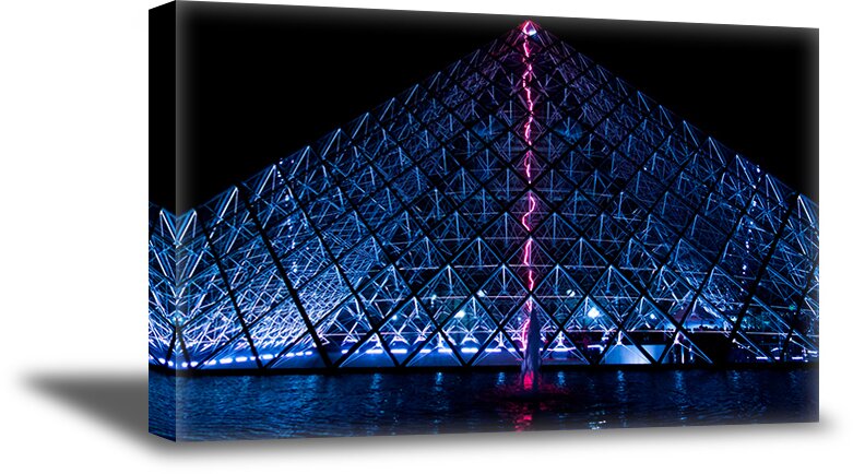 Pyramid Glass Pyramid Paris Canvas Art Louvre Pyramid Art