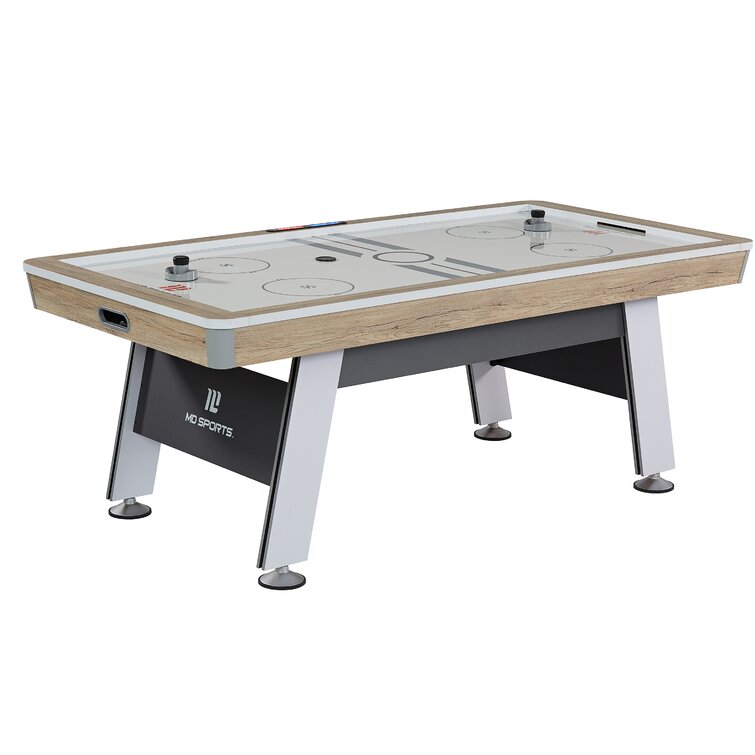and LED Electronic Score Keeper ESPN Air Hockey Game Table: Indoor Sports Gaming Table Set with Equipment Accessories 2 Paddles 2 Pucks 5 Feet 