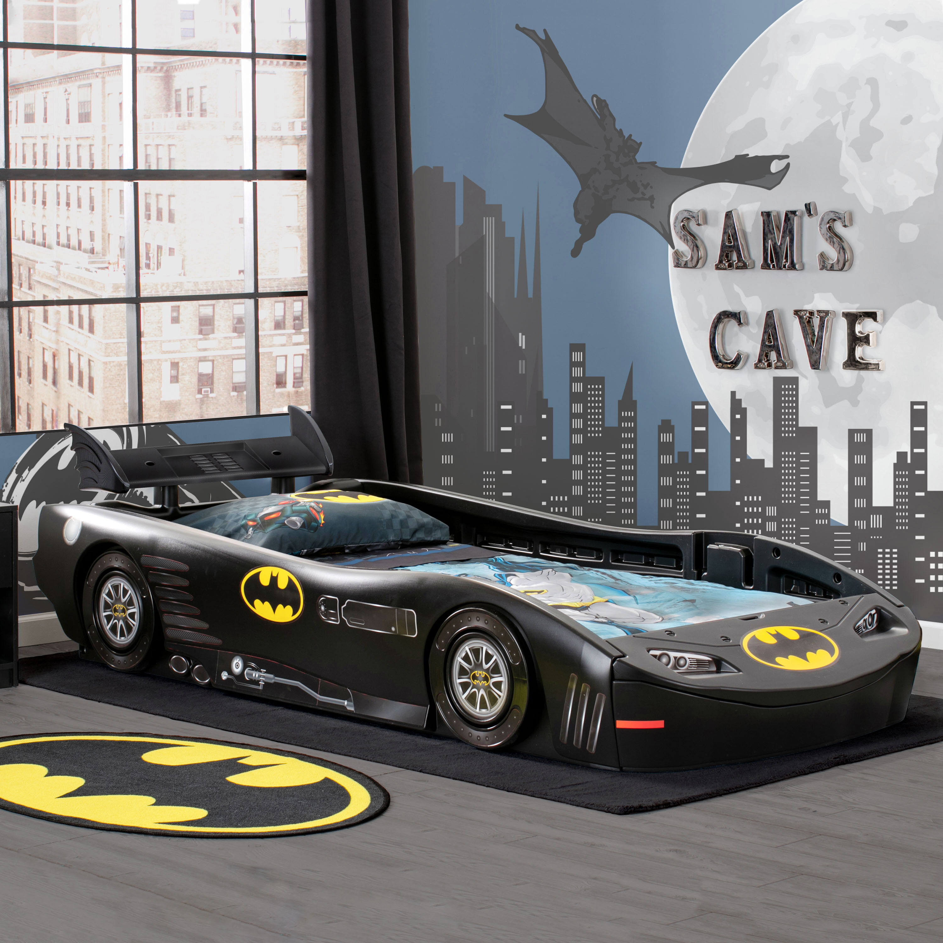 Interpunctie Oorlogsschip Verliefd Delta Children DC Comics Batmobile Batman Twin Car Toddler Bed & Reviews |  Wayfair