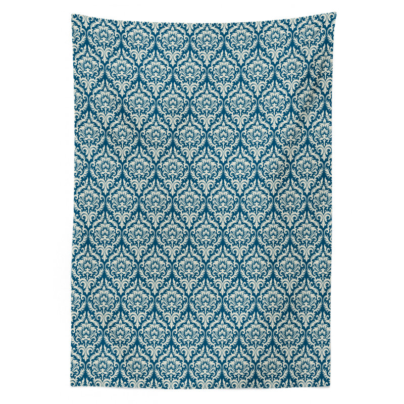 East Urban Home Ambesonne Damask Tablecloth Floral Ornamental