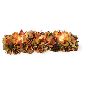 Autumn Splendor Pumpkin Tri Tlight Figurine