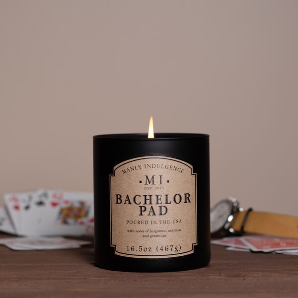 Manly Indulgence Classic Bachelor Pad Scented Jar Candle ...