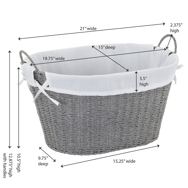 wide laundry basket