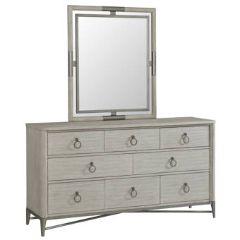 Brayden Studio Alfortville Asymmetrical Wooden 6 Drawer Double Dresser Wayfair Ca