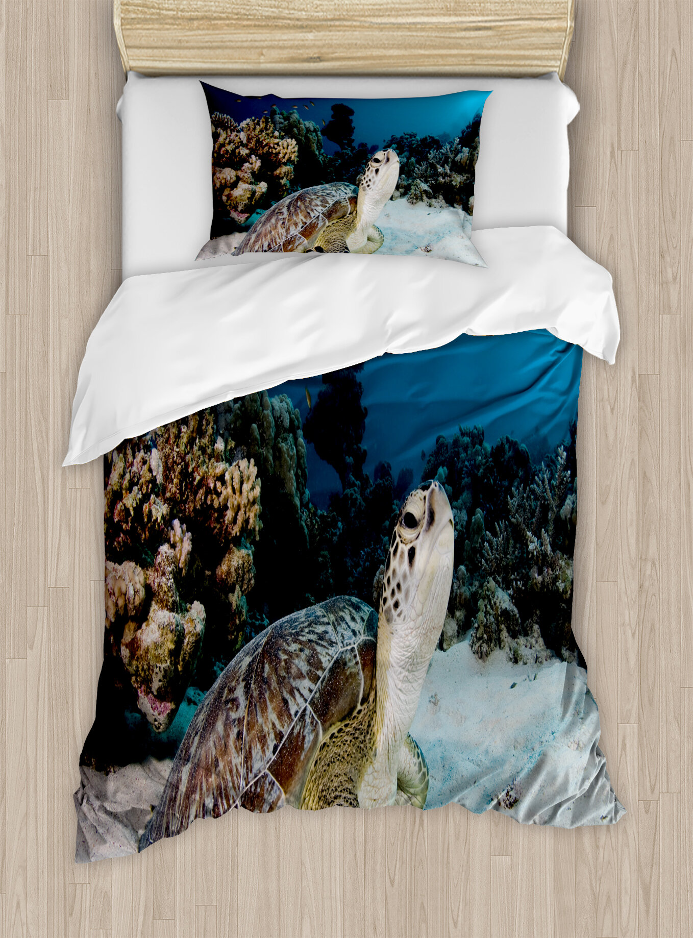 Toys Games 4 Pcs Full Beauty Decor Ocean Animals Duvet Cover