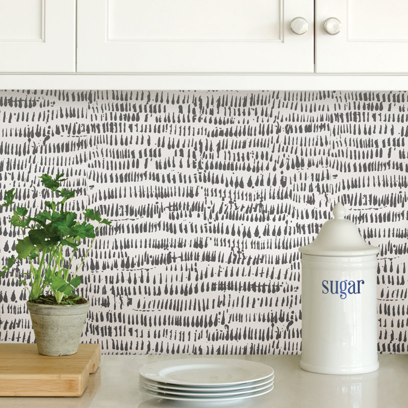 World Menagerie Kylver Peel And Stick 5 5m X 52cm Wallpaper Roll Reviews Wayfair Co Uk Here are few tips on peel and stick wallpapering.