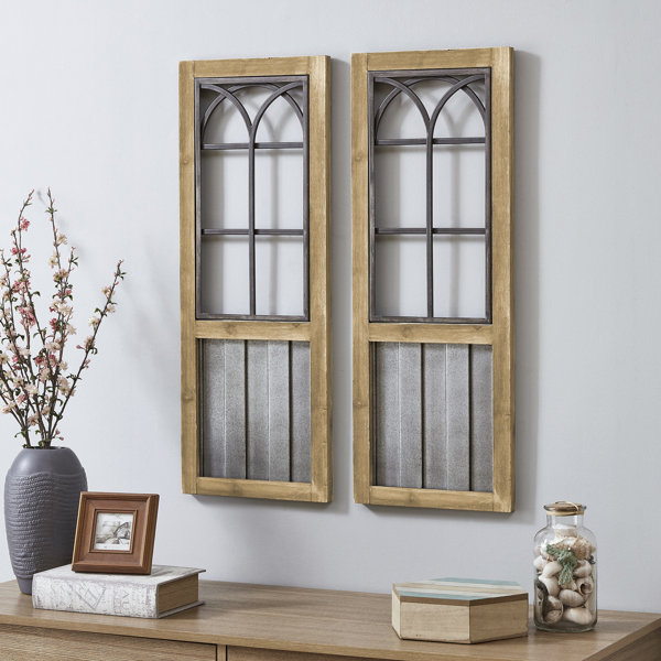 BE/_ AB/_ 9 Pane Square Wooden Window Model Miniature Room Accessory DIY Doll Hous