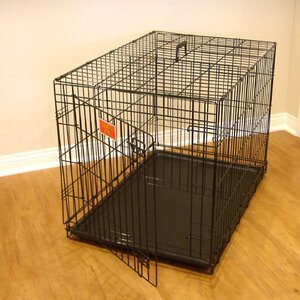 Single Door Folding Pet Crate