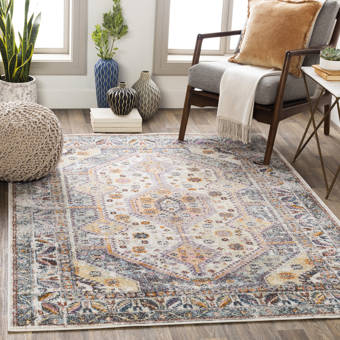 Bungalow Rose Mulvaney Southwestern Beige Orange Blue Area Rug Wayfair