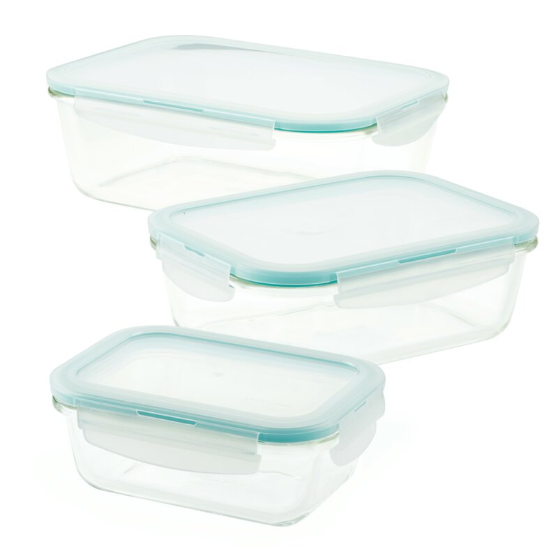 Purely Better Glass Rectangular 3 Container Food Storage Set