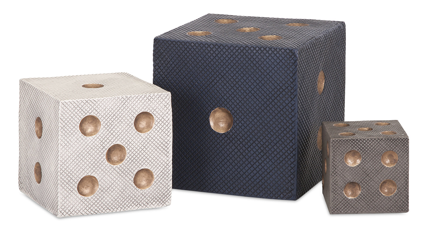 3 Piece Decorative Dice Set - Shop Drew's Honeymoon House {Jonathan's Guest Suite}