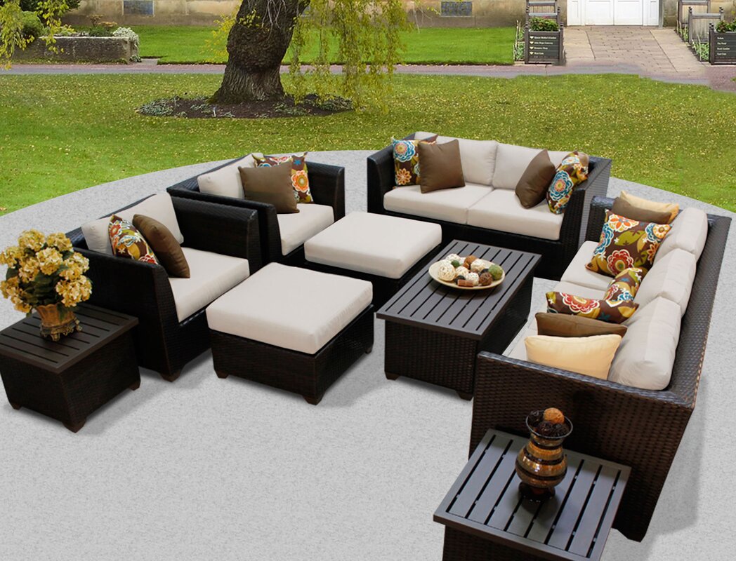 Barbados 12 Piece Deep Seating Group with Cushion