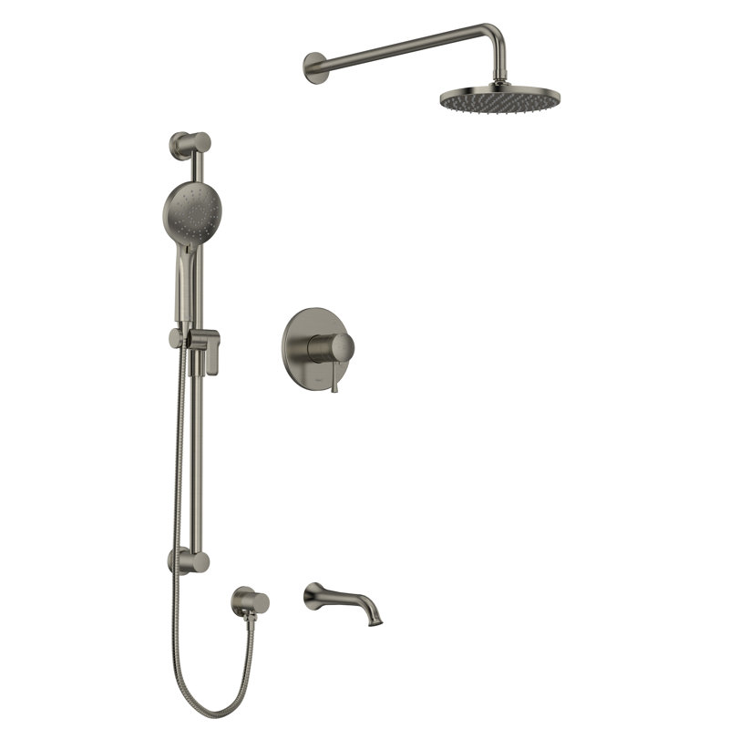 Riobel Edge 1 2 Pressure Balance Thermostatic Shower System With Up To 3 Functions Featuring Riowise Valve Technology Perigold