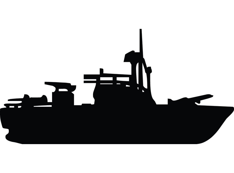 Wallhogs Haynes PT Boat Silhouette Cutout Wall Decal | Wayfair