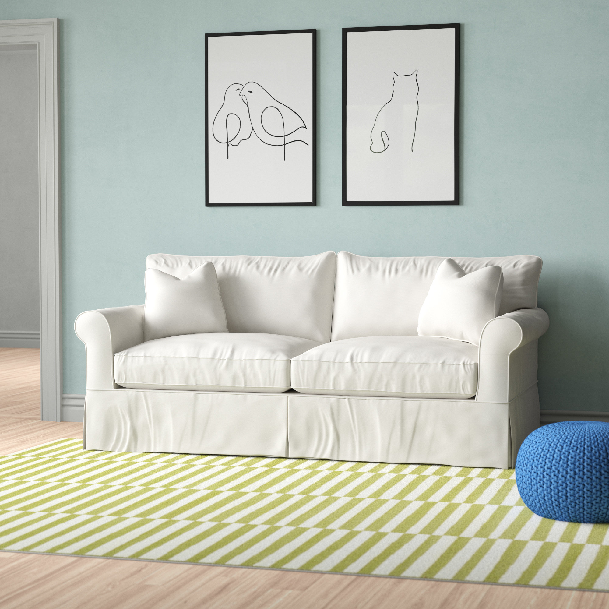 Wayfair Custom Upholstery™ Amari 84'' Slipcovered Sofa & Reviews Wayfair